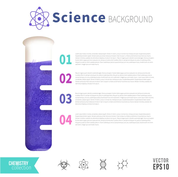 Chemistry science concept design template