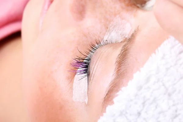 Extension eyelashes, beauty concept