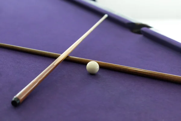 Billiard cues and white ball