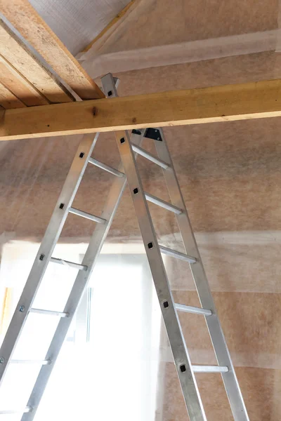 Inside wall insulation in wooden house