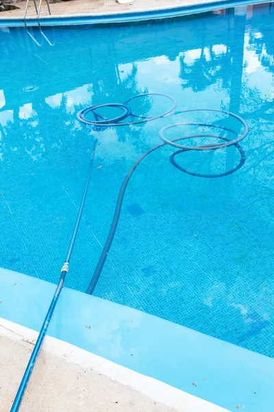 Process of cleaning swimming pool