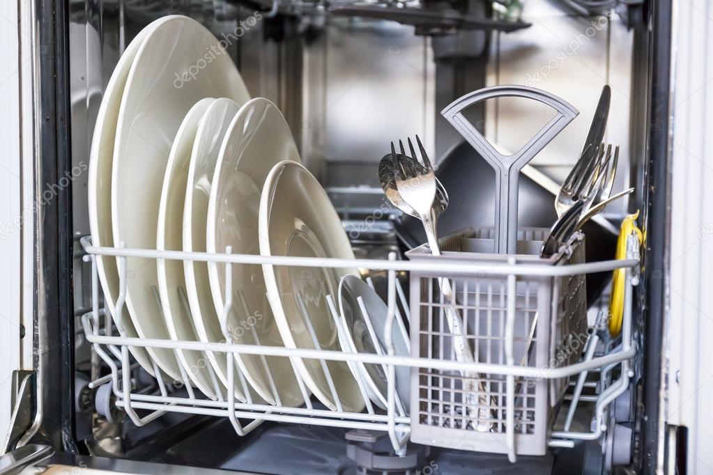 Open dishwasher machine — Stock Photo © pashapixel 82232902