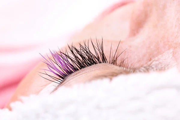 Extension eyelashes, beauty concept