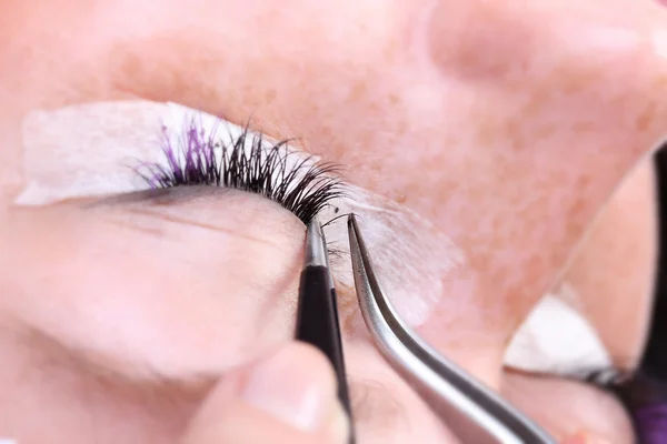 Extension eyelashes, beauty concept