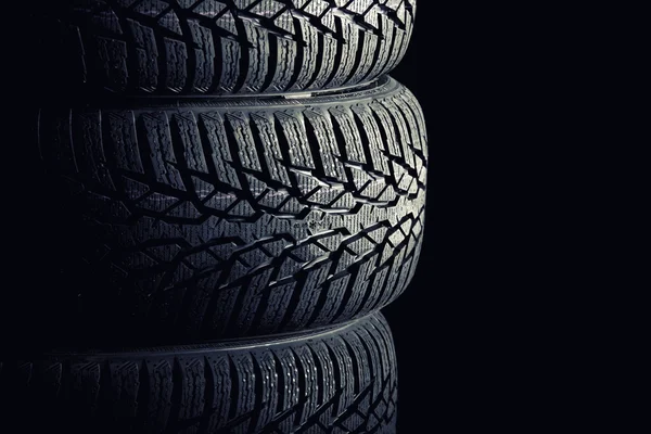 Winter tyre background