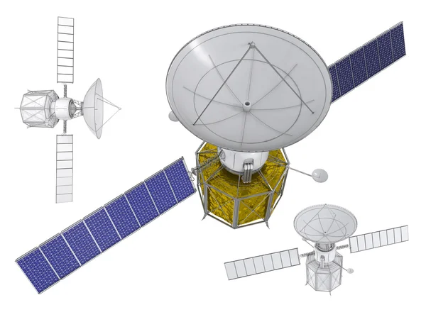 Spacecraft with solar panels