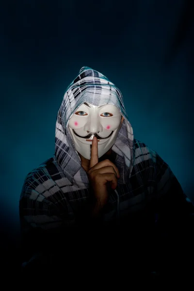 Anonymous mask man hacker