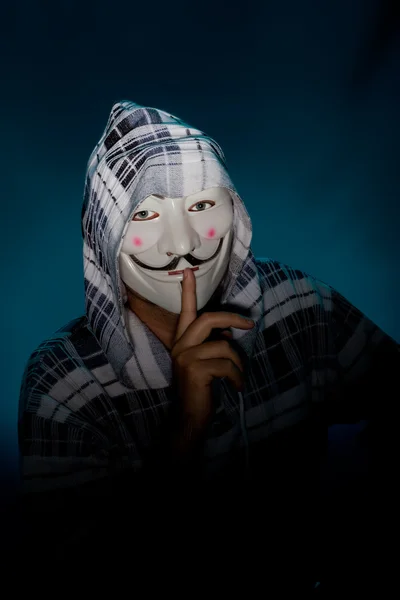 Anonymous mask man hacker