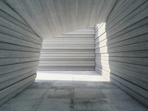 Architectural design concrete corridor
