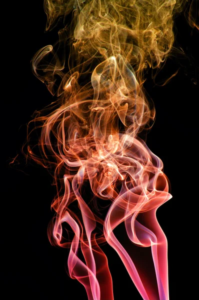 Abstract colored smoke