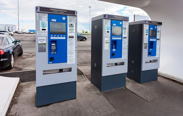 The payment terminal for payment of car parking at the Samara ai