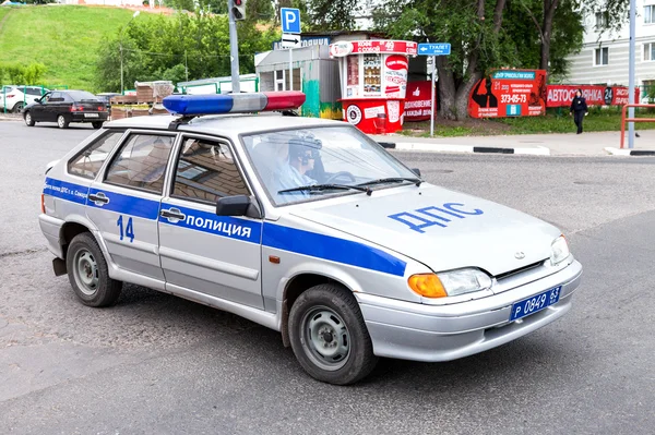 Russian police patrol car of the State Automobile Inspectorate p