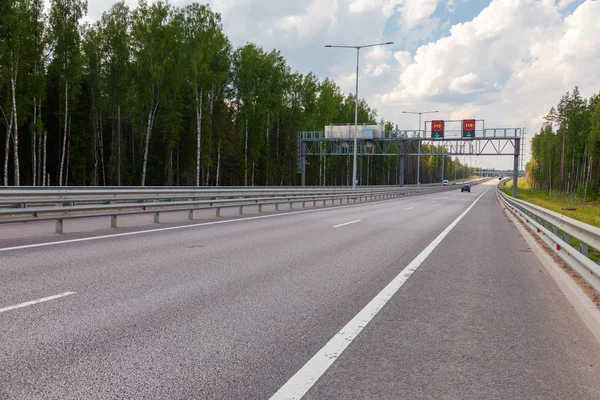 Toll road. Russian highway number M11