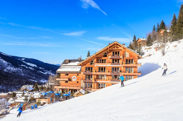 Chalet on the slopes of the valley Meribel. Ski Resort Meribel