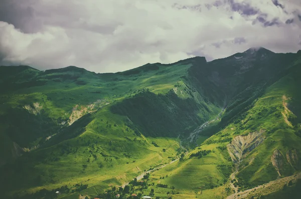 Green Caucasus mountains