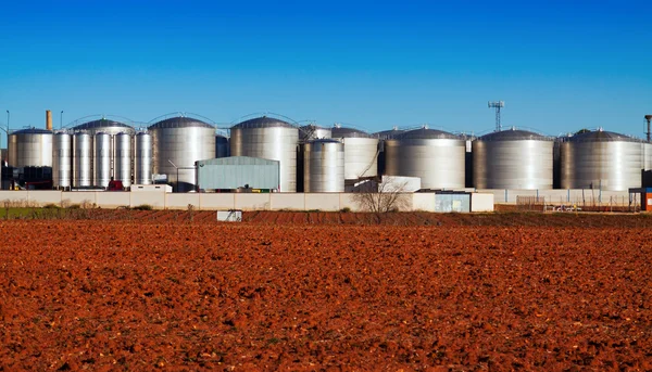 Industry plant with store buildings