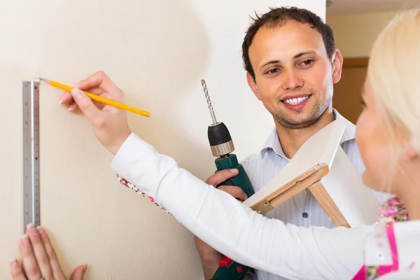 Family makes repairs at home