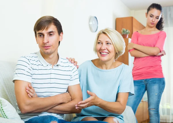 Mother-in-law trying to reconcile young couple i