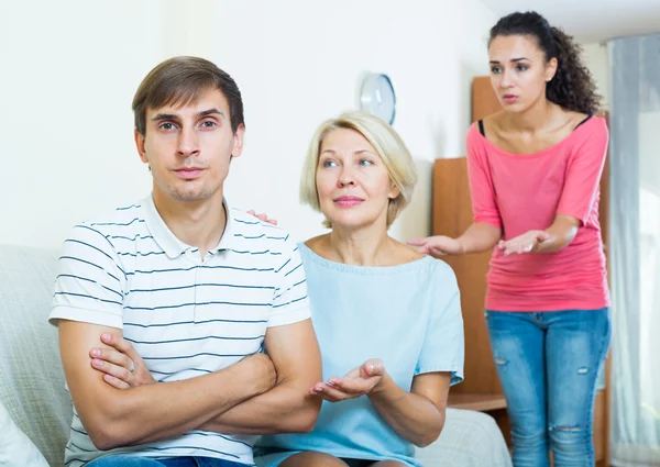 Mother-in-law trying to reconcile young couple