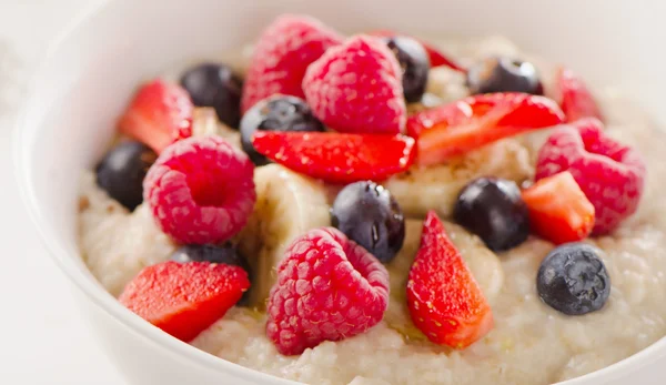 Homemade Oatmeal with Berries for  Healthy Breakfast