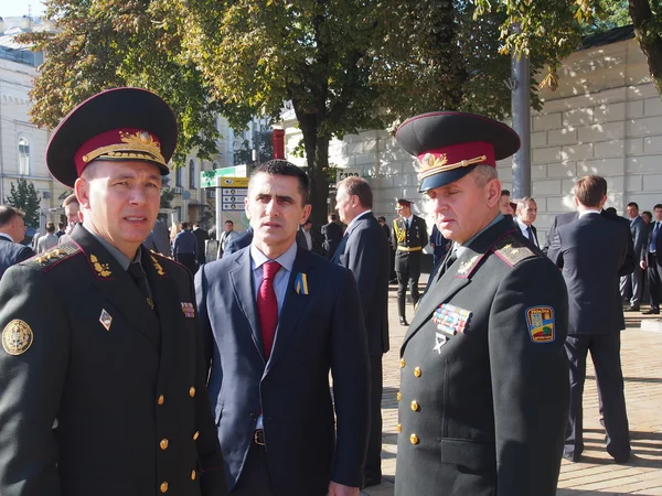 Valentyn Nalyvaychenko in honor of Flag Day of Ukraine