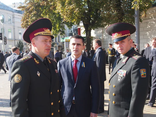 Valentyn Nalyvaychenko in honor of Flag Day of Ukraine