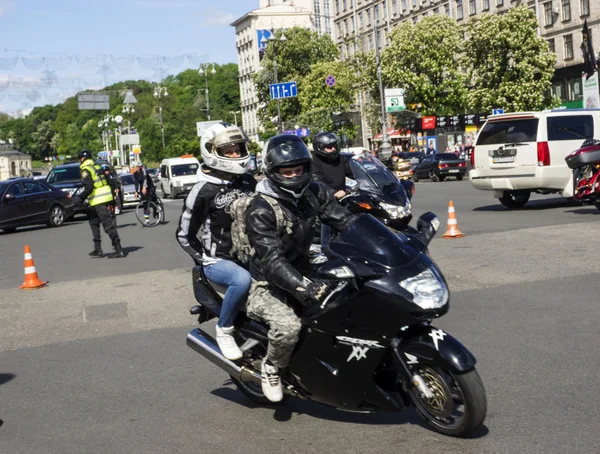 Ukrainian bikers passed in Kiev