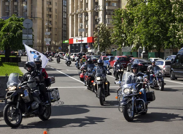 Ukrainian bikers passed in Kiev