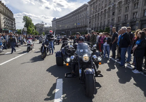 Ukrainian bikers passed in Kiev