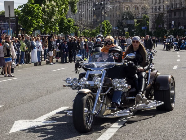Ukrainian bikers passed in Kiev