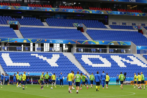 UEFA EURO 2016: Ukraine pre-match training in Lyon