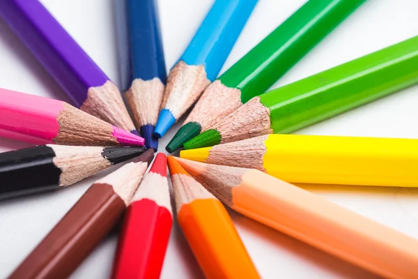 Rainbow color pencils