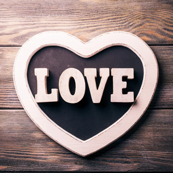 Wooden letters LOVE
