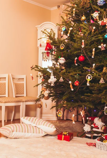 Christmas tree in living room