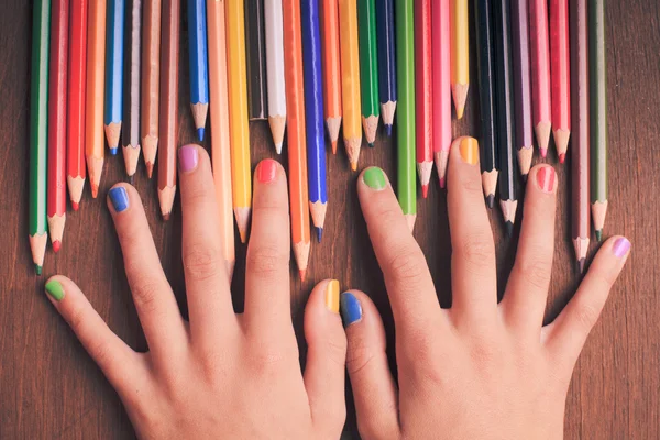 The Color pencils