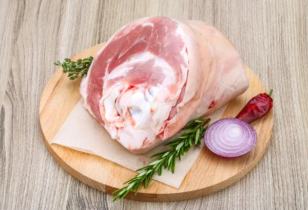 Raw pork knuckle