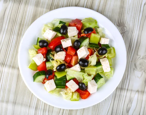 Freshly maked Greek salad