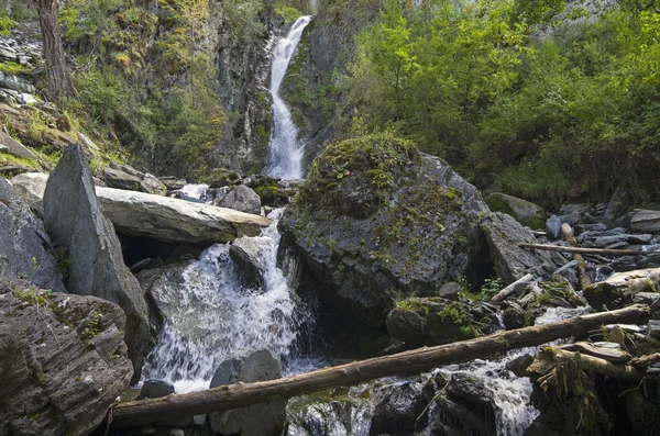 Small waterfall in the Altai Mountains.