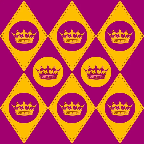 Seamless pattern with crown