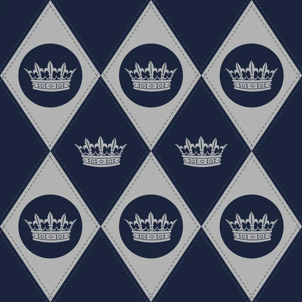 Seamless pattern with crown