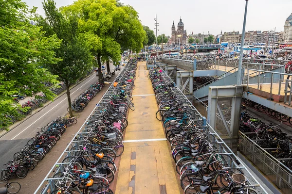 Parking for bikes in Amsterdam