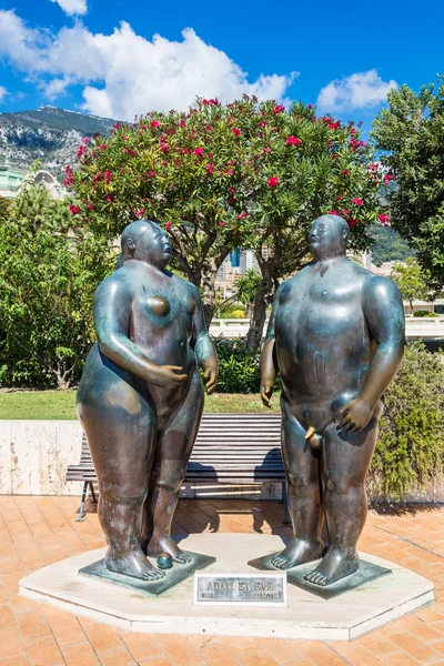 Sculpture of Adam and Eve in Monte Carlo