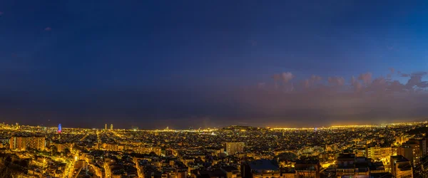 Barcelona in summer night