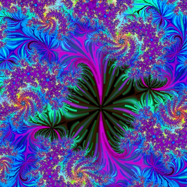 Colorful Fractal Background.