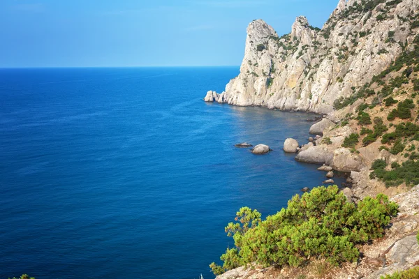 Blue bay in Crimea