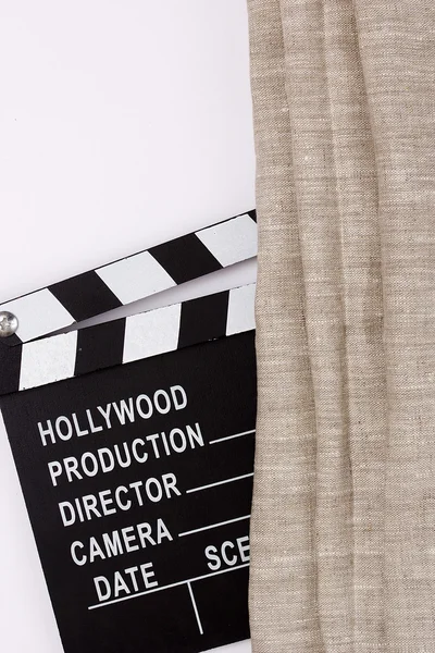 Movie production clapper board