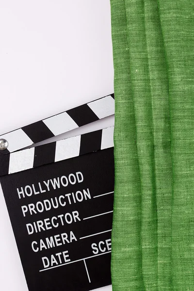 Movie production clapper board