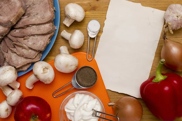 Recipe salad with beef tongue