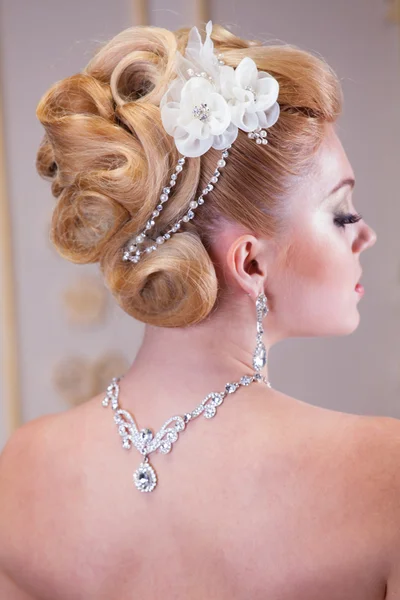 Bridal hairstyle from the back