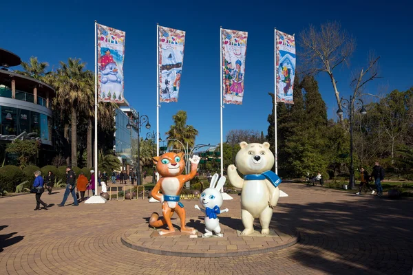 Mascots of Winter Olympics 2014. Sochi. Russia